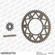 Lade das Bild in den Galerie-Viewer, AFAM Kettensatz 520, X-Ring, golden, 3498kg, Alu, selfclean, GAS-GAS EC-F 350 2021-2021
