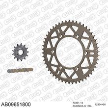 Lade das Bild in den Galerie-Viewer, AFAM Kettensatz 520, golden, 3814kg, Alu, selfclean, GAS-GAS EX-F 450 2021-2021