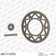 Lade das Bild in den Galerie-Viewer, AFAM Kettensatz 428, golden, 2448kg, Alu, selfclean, HM-HONDA CRE F X 125 RR 4T 2010-2010