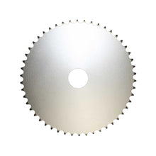 Lade das Bild in den Galerie-Viewer, AFAM Kettenrad Rohling 420, 65 Zähne, Alu, silber