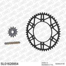 Lade das Bild in den Galerie-Viewer, AFAM Kettensatz 520, golden, 3814kg, Stahl light, selfclean, KAWASAKI KX 250 F ZDF,ZEF,ZFF,ZGF,AHF,AJF,AKF,BLF,CMF 2013-2021