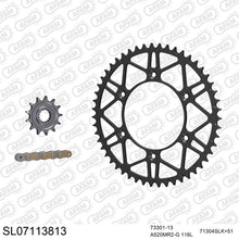 Lade das Bild in den Galerie-Viewer, AFAM Kettensatz 520, golden, 3498kg, Stahl light, selfclean, KTM XC 125 2021-2021
