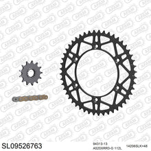Lade das Bild in den Galerie-Viewer, AFAM Kettensatz 520, X-Ring, golden, 3498kg, Stahl light, selfclean, GAS-GAS EC 250 ER 2014-2017
