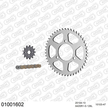 Lade das Bild in den Galerie-Viewer, AFAM Kettensatz 420, golden, 2142kg, HONDA MTX 50 R 1983-1983
