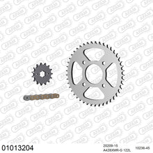 Lade das Bild in den Galerie-Viewer, AFAM Kettensatz 428, X-Ring, golden, 2244kg, HONDA CB 125 F GLR 125 F,G,H,J,K,L 2015-2020
