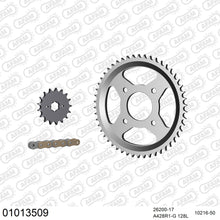 Lade das Bild in den Galerie-Viewer, AFAM Kettensatz 428, golden, 2244kg, HONDA CLR 125 W City Fly X,X,Y,1,2,3 1998-2003
