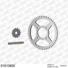 Lade das Bild in den Galerie-Viewer, AFAM Kettensatz 428, golden, 2244kg, HONDA MTX 125 RW D,E,F,G 1983-1986
