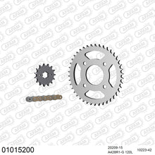 Lade das Bild in den Galerie-Viewer, AFAM Kettensatz 428, golden, 2244kg, HONDA CBF 150 2011-2012
