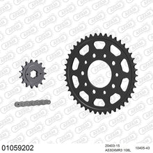 Lade das Bild in den Galerie-Viewer, AFAM Kettensatz 530, X-Ring, 4385kg, HONDA VF 500 F D,E 1983-1984
