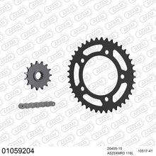 Lade das Bild in den Galerie-Viewer, AFAM Kettensatz 525, X-Ring, 4385kg, HONDA CBF 500 4,5,6,7 2004-2007
