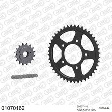Lade das Bild in den Galerie-Viewer, AFAM Kettensatz 525, X-Ring, 4385kg, HONDA VT 600 C Shadow Custom H,J,K,L,M,N,P,R,S,T,V,W,X,Y 1987-2000

