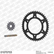 Lade das Bild in den Galerie-Viewer, AFAM Kettensatz 520, X-Ring, golden, 3498kg, HONDA XR 600 R M,P,R,S,T,V,W,X,Y 1991-2000
