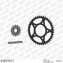 Lade das Bild in den Galerie-Viewer, AFAM Kettensatz 525, X-Ring, 4385kg, HONDA CB 750 F2 Seven Fifty S,T,V,W,X,Y,1,2,3 1995-2003
