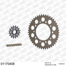 Lade das Bild in den Galerie-Viewer, AFAM Kettensatz 520, X-Ring, golden, 3712kg, Alu, HONDA CBR 600 F4 X,Y 1999-2000
