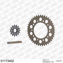 Lade das Bild in den Galerie-Viewer, AFAM Kettensatz 520, X-Ring, golden, 3712kg, Alu, HONDA CBR 650 R K,L 2019-2020
