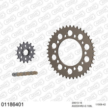 Lade das Bild in den Galerie-Viewer, AFAM Kettensatz 520, X-Ring, golden, 4263kg, Alu, HONDA CBR 900 RR Fireblade SC33 T,V,W,X 1996-1999
