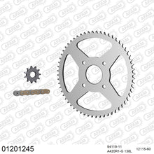 Lade das Bild in den Galerie-Viewer, AFAM Kettensatz 420, golden, 2142kg, YAMAHA TZR 50 2007-2016
