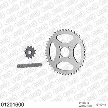 Lade das Bild in den Galerie-Viewer, AFAM Kettensatz 420, 2040kg, YAMAHA DT 50 M 1978-1982
