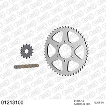 Lade das Bild in den Galerie-Viewer, AFAM Kettensatz 428, golden, 2244kg, YAMAHA TW 125 1999-2001
