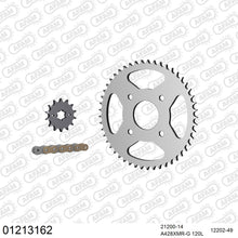Lade das Bild in den Galerie-Viewer, AFAM Kettensatz 428, X-Ring, golden, 2244kg, YAMAHA SR 125 1999-2003
