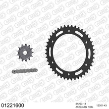 Lade das Bild in den Galerie-Viewer, AFAM Kettensatz 520, X-Ring, 3366kg, YAMAHA DT 200 R 1988-1995
