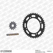 Lade das Bild in den Galerie-Viewer, AFAM Kettensatz 520, X-Ring, golden, 3498kg, YAMAHA YZ 350 Banshee T,U 1987-1988

