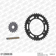 Lade das Bild in den Galerie-Viewer, AFAM Kettensatz 525, X-Ring, golden, 4263kg, YAMAHA TDM 900 2002-2014
