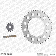 Lade das Bild in den Galerie-Viewer, AFAM Kettensatz 520, X-Ring, golden, 3498kg, Alu, YAMAHA WR 200 B,D,E,F,G,J,H 1991-1997
