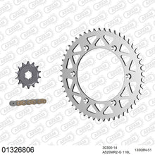 Lade das Bild in den Galerie-Viewer, AFAM Kettensatz 520, golden, 3498kg, Alu, YAMAHA YZ 250 A,B,D,E 1990-1993
