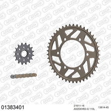 Lade das Bild in den Galerie-Viewer, AFAM Kettensatz 520, X-Ring, golden, 4263kg, Alu, YAMAHA MT-09 850 2013-2016
