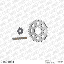 Lade das Bild in den Galerie-Viewer, AFAM Kettensatz 420, golden, 2142kg, SUZUKI LT 50 L,X,Y,K1,K2 1986-2002
