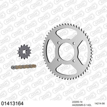 Lade das Bild in den Galerie-Viewer, AFAM Kettensatz 428, X-Ring, golden, 2244kg, SUZUKI VL 125 Intruder X,Y,K1,K2,K3,K4,K5,K6,K7,K8 1999-2008
