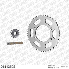 Lade das Bild in den Galerie-Viewer, AFAM Kettensatz 428, golden, 2244kg, SUZUKI DR-Z 125 L K3,K4,K5,K6,K7,K8,K9,L0,L1,L2,L3,L4,L5,L6,L7,L8,L9,M0 2003-2020
