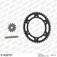 Lade das Bild in den Galerie-Viewer, AFAM Kettensatz 520, X-Ring, golden, 3498kg, SUZUKI TS 250 X E,F,G,H,J,K 1984-1989
