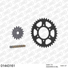 Lade das Bild in den Galerie-Viewer, AFAM Kettensatz 520, X-Ring, golden, 3498kg, SUZUKI GN 400 T,X 1980-1981
