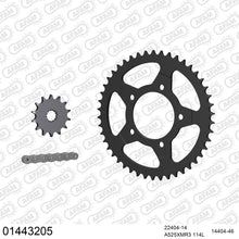 Lade das Bild in den Galerie-Viewer, AFAM Kettensatz 525, X-Ring, 4385kg, SUZUKI GSF 400 Bandit P,P,R,R,S,T,V 1993-1997
