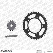 Lade das Bild in den Galerie-Viewer, AFAM Kettensatz 525, X-Ring, 4385kg, SUZUKI GSX-R 600 K1,K2,K3 2001-2003
