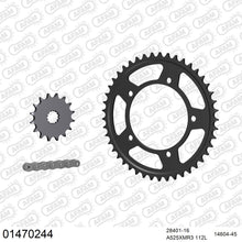 Lade das Bild in den Galerie-Viewer, AFAM Kettensatz 525, X-Ring, 4385kg, SUZUKI GSX-R 600 K4,K5 2004-2005
