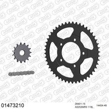 Lade das Bild in den Galerie-Viewer, AFAM Kettensatz 525, X-Ring, 4385kg, SUZUKI GSF 650 S Bandit K7,K8,K9,L0,L1,L2,L3 2007-2013

