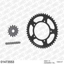 Lade das Bild in den Galerie-Viewer, AFAM Kettensatz 525, X-Ring, 4385kg, SUZUKI DL 650 X V-Strom K7,K8,K9,L0,L1 2007-2011
