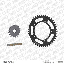 Lade das Bild in den Galerie-Viewer, AFAM Kettensatz 525, X-Ring, golden, 4263kg, SUZUKI GSX-R 750 K4,K5 2004-2005
