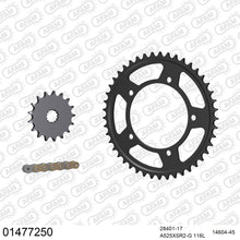 Lade das Bild in den Galerie-Viewer, AFAM Kettensatz 525, X-Ring, golden, 4263kg, SUZUKI GSX-R 750 K6,K7,K8,K9,L0 2006-2010
