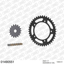 Lade das Bild in den Galerie-Viewer, AFAM Kettensatz 525, X-Ring, golden, 4263kg, SUZUKI DL 1050 RQ V-Strom M0,M1 2020-2021
