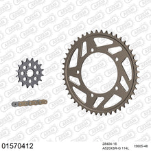 Lade das Bild in den Galerie-Viewer, AFAM Kettensatz 520, X-Ring, golden, 3712kg, Alu, SUZUKI GSR 600 K6,K7,K8,K9,L0 2006-2010
