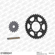 Lade das Bild in den Galerie-Viewer, AFAM Kettensatz 525, X-Ring, golden, 4987kg, KAWASAKI ZX 10 R ZX 1000 C1,C2 2004-2005
