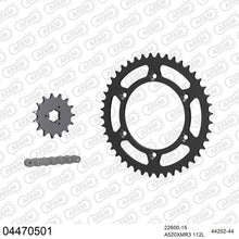Lade das Bild in den Galerie-Viewer, AFAM Kettensatz 520, X-Ring, 4385kg, CAGIVA W 16 &gt;2G 100001 1994-1998
