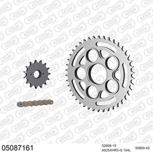 Lade das Bild in den Galerie-Viewer, AFAM Kettensatz 525, X-Ring, golden, 4987kg, DUCATI 996 S4R Monster 2003-2006
