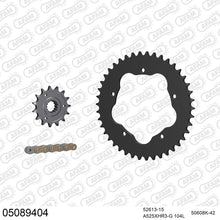 Lade das Bild in den Galerie-Viewer, AFAM Kettensatz 525, X-Ring, golden, 4987kg, DUCATI S 1000 DS Multistrada (for sprocket carrier PCD2) 2005-2006
