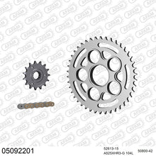 Lade das Bild in den Galerie-Viewer, AFAM Kettensatz 525, X-Ring, golden, 4987kg, DUCATI 1100 S Multistrada 2007-2009
