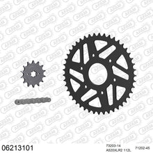 Lade das Bild in den Galerie-Viewer, AFAM Kettensatz 520, X-Ring, 3366kg, KTM 125 Duke ABS 2014-2021
